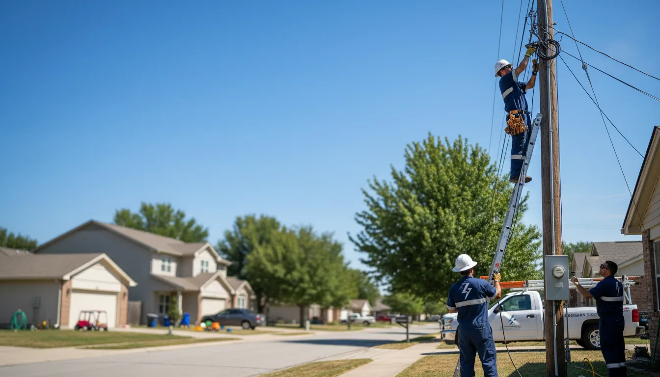 Residential electrician providing installation services in Balko, OK
